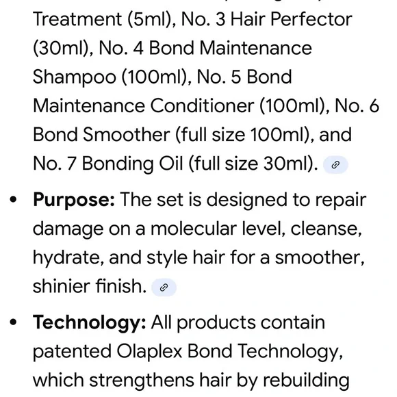 OLAPLEX Full-On Shine Set with Gold and White Packaging (New) - Picture 16 of 16